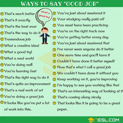 63 Ways To Say “Good Job” In Different Situations .